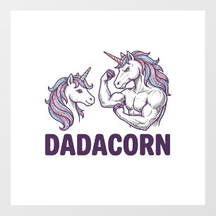 Dadacorn Funny Unicorn Dad Vector Shirt Design_1 Floor Decals
