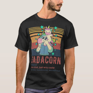Dadacorn Retro Vintage Like a dad just way more co T-Shirt
