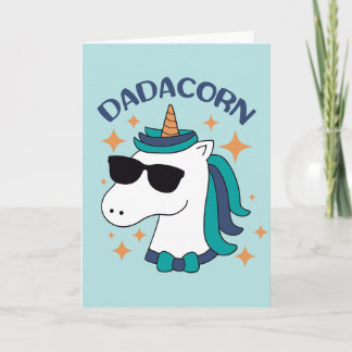 Dadacorn With Sunglasses Card