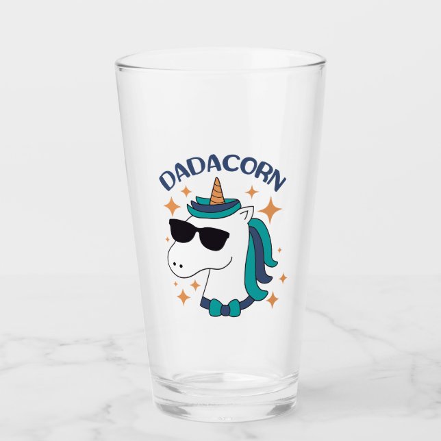 Dadacorn With Sunglasses Glass (Front)