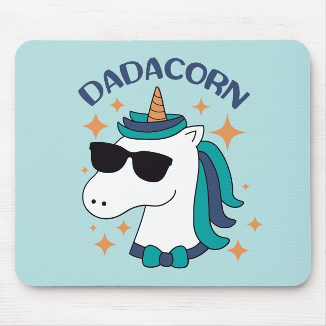 Dadacorn With Sunglasses Mouse Pad (Front)