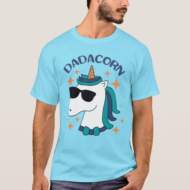 Dadacorn With Sunglasses T-Shirt (Front)
