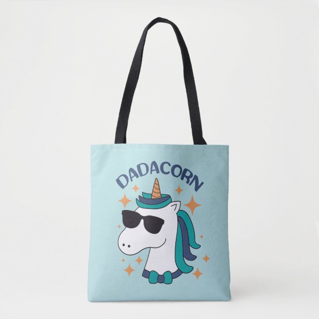 Dadacorn With Sunglasses Tote Bag (Front)