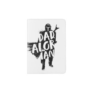 Dadalorian Paint Brush Outline Passport Holder