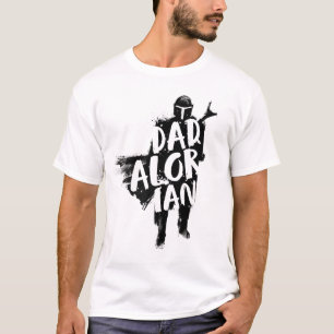 Dadalorian Paint Brush Outline T-Shirt