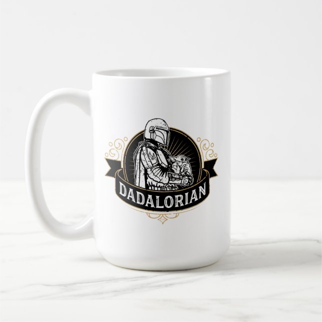 Dadalorian Vintage Badge Coffee Mug (Left)