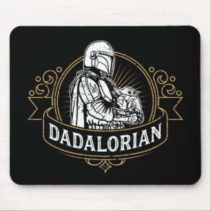 Dadalorian Vintage Badge Mouse Pad