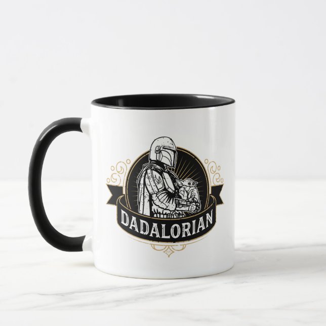 Dadalorian Vintage Badge Mug (Left)