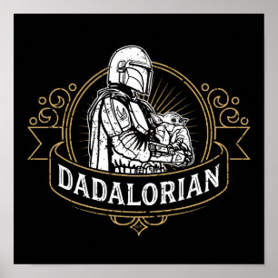 Dadalorian Vintage Badge Poster