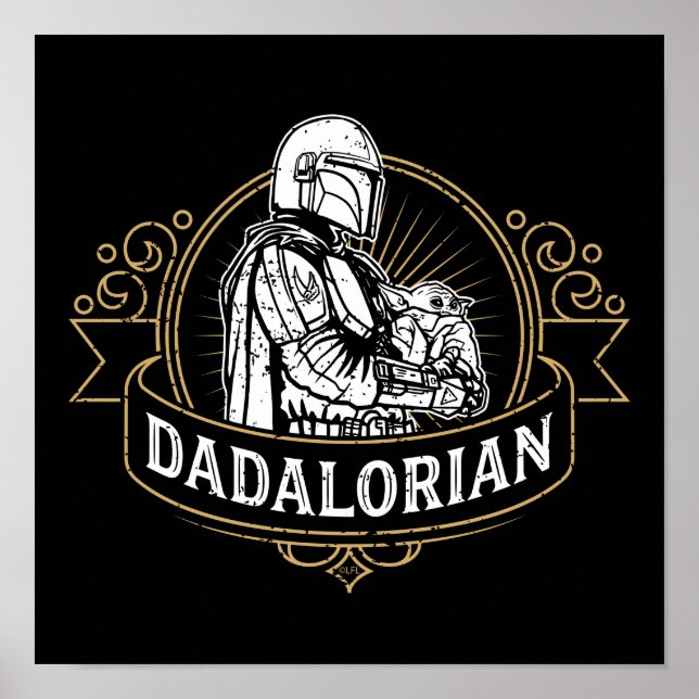 Dadalorian Vintage Badge Poster (Front)