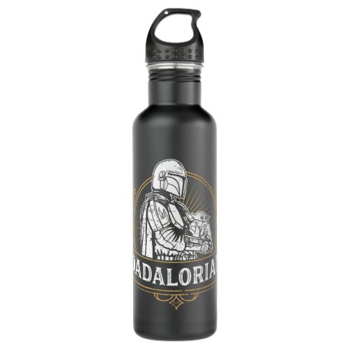 Dadalorian Vintage Badge Stainless Steel Water Bottle