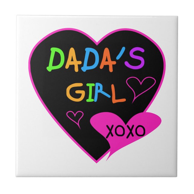 Dada's Girl T-Shirt, Mug, Button, Magnet, More Ceramic Tile (Front)