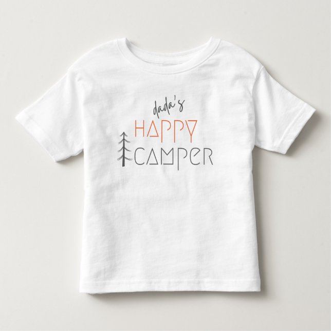 dada's happy camper. Toddler T-Shirt (Front)