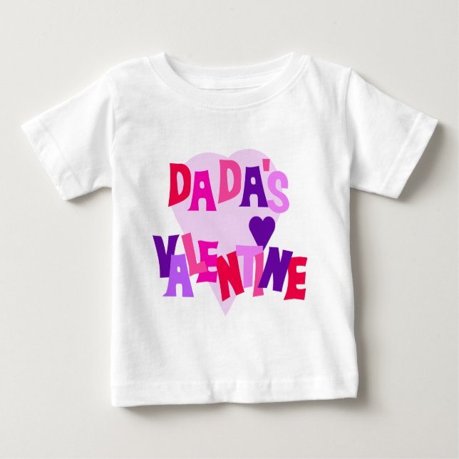 Dada's Valentine Baby T-Shirt (Front)