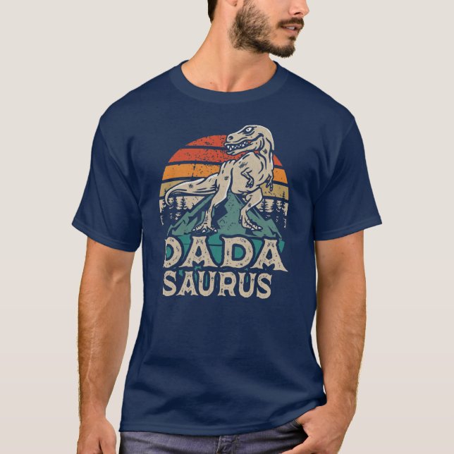 Dadasaurus Dinosaur Dada Saurus Father's Day T-Shirt (Front)