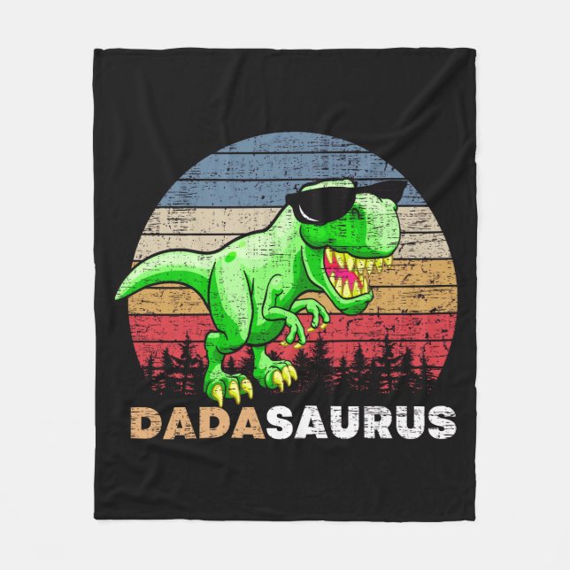 Dadasaurus Fleece Blanket (Front)