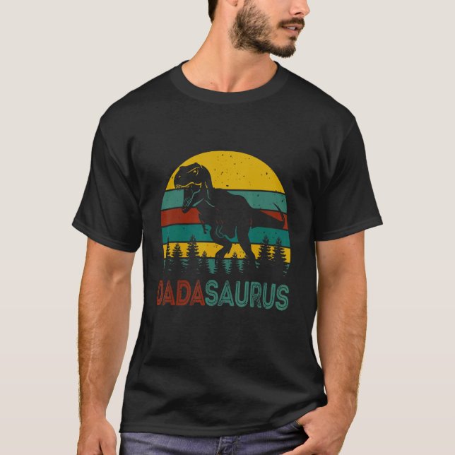 Dadasaurus Rex Dinosaur Dada Saurus Family Matchin T-Shirt (Front)