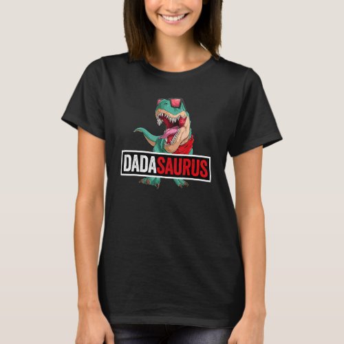 Dadasaurus Rex Dinosaur Men Fathers Day Family Ma T_Shirt