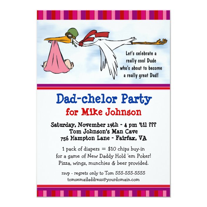 daddy shower invitations