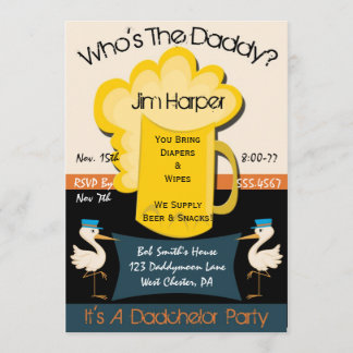 Dadchelor Party Invitations