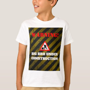 Dadchelor Party Warning Bro Under Construction T-Shirt