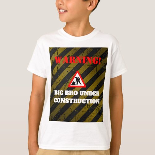 Dadchelor Party  Warning Bro Under Construction T_Shirt