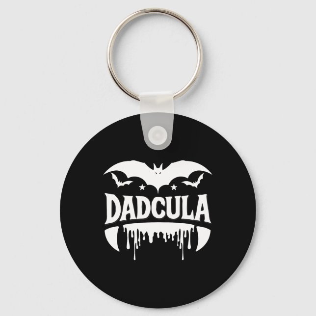 Dadcula Halloween Bat Vampire Fangs Flowing Effect Keychain (Front)