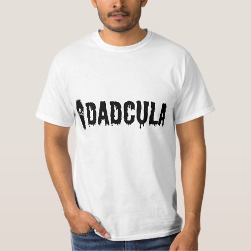 Dadcula Vampire Coffin Black Dripping Font T_Shirt