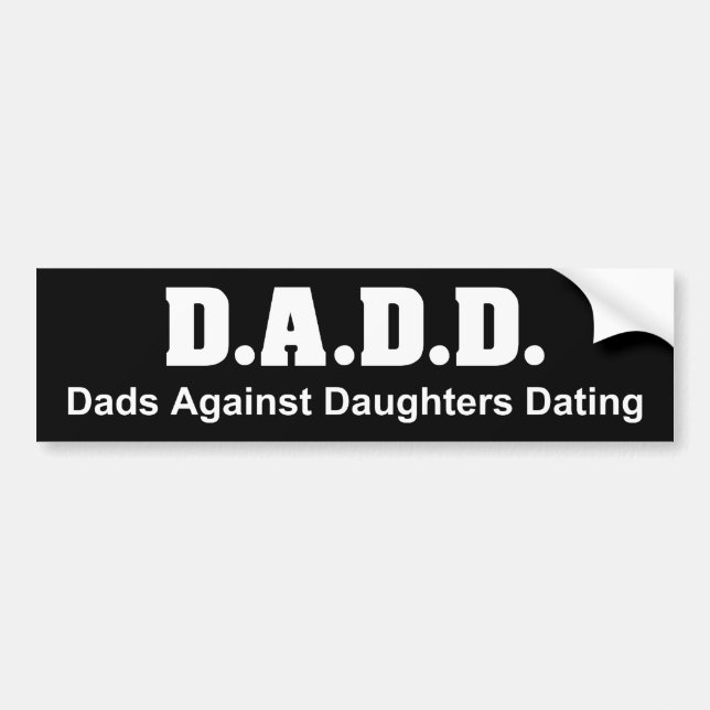 DADD on Black Bumper Sticker (Front)