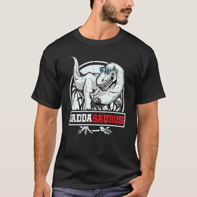 DaddaSaurus rex Dinosaur  Dadda Saurus Family T-Shirt (Front)