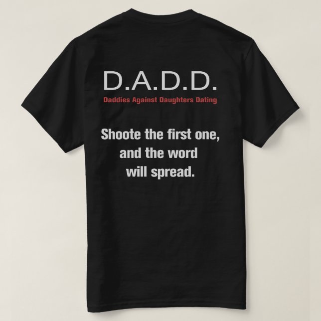 Daddies Against Daughters Dating Shirt (Design Back)