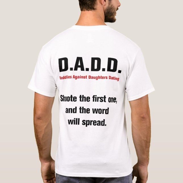 Daddies Against Daughters Dating Shirt (Back)