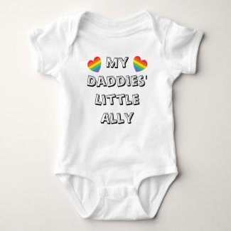 Daddies' Ally Two Dads Pride Baby | Rainbow Hearts