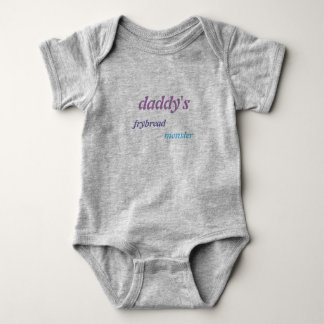 daddies fry bread monster baby bodysuit
