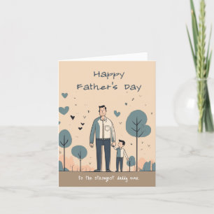 Daddies: The Trees of Our Lives Father's Day Letterpress Thank You Card