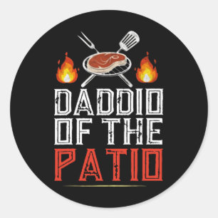 Daddio Of The Patio Bbq  Classic Round Sticker