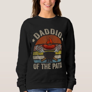 Daddio Of The Patio Vintage BBQ Grill Barbecue Fat Sweatshirt