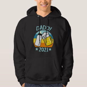 Daddy 2021 Father Baby Birth Men  Dad Hoodie