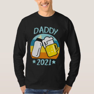 Daddy 2021 Father Baby Birth Men  Dad T-Shirt