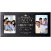 Daddy, A Daughters First Love Black Picture Frame (Front)