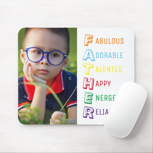 DADDY acronym with photo Mouse Pad