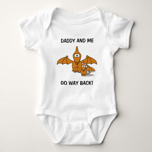 Daddy and Baby Pterodactyl Bodysuit (Front)