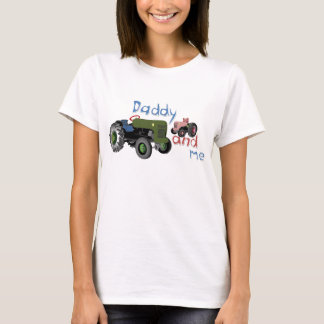 Daddy and Me Girl Tractors T-Shirt