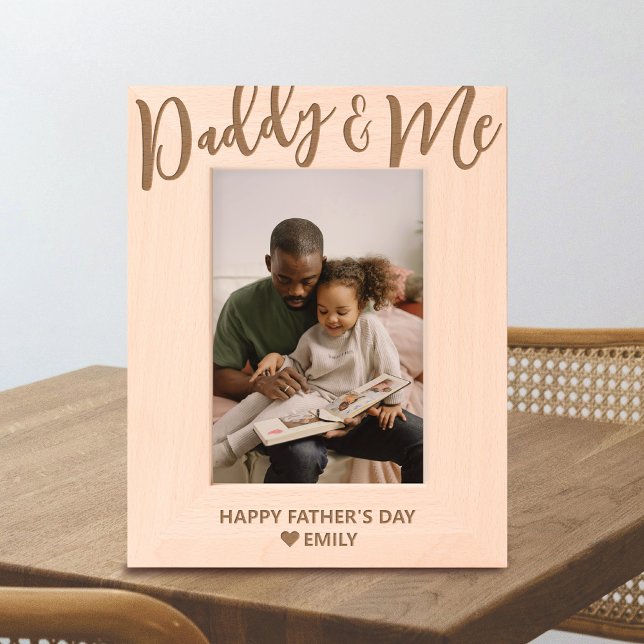 Daddy and Me Personalized Father's Day Engraved Frames (Creator Uploaded)