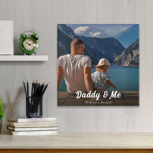 Daddy and Me Photo Minimalist Acrylic Gift Print