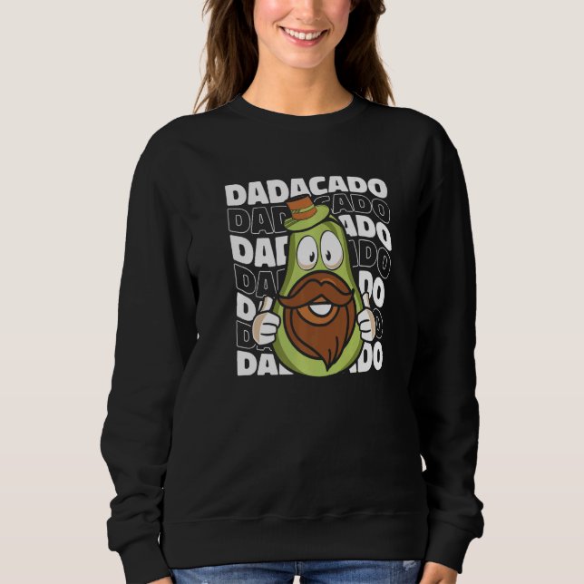 Daddy Avocado Father - Papa Dad Premium Sweatshirt (Front)