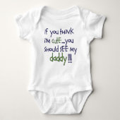 daddy baby bodysuit (Front)