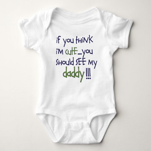 daddy baby bodysuit (Front)