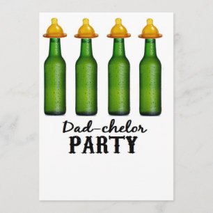 Daddy Baby Shower - Dadchelor Diaper Party Invites