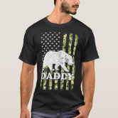 Daddy Bear Paw Black T-Shirt